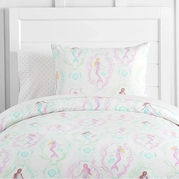 Pottery Barn Kids Bedding Pottery Barn Kids Bailey Mermaid Bedding Set Poshmark